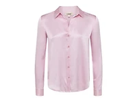 L'Agence Tyler Blush Silk Blouse