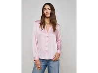 L'Agence Tyler Blush Silk Blouse