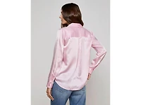 L'Agence Tyler Blush Silk Blouse