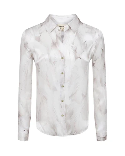 L'Agence Tyler White Feather Blouse