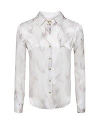 L'Agence Tyler White Feather Blouse
