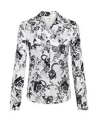 L'Agence Tyler Baroque Floral Blouse