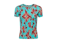 L'Agence Ressi Pool Blue Ganado Print Tee