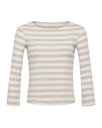 L'Agence Lucille Boatneck Striped Top