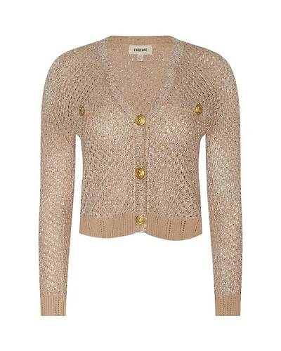 L'Agence Blanca Sequin Crop Cardi