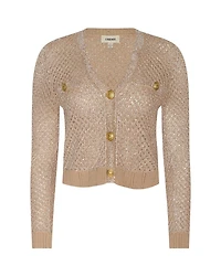 L'Agence Blanca Sequin Crop Cardi