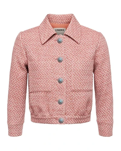 L'Agence Jia Tweed Crop Jacket