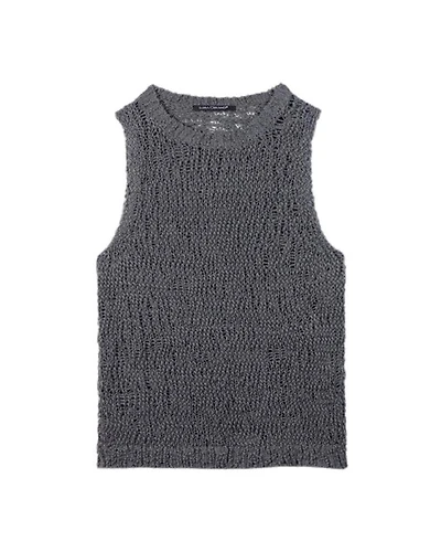 Luisa Cerano Boucle Loose Knit Tank Top
