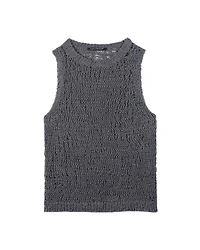 Luisa Cerano Boucle Loose Knit Tank Top