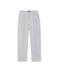 Luisa Cerano Stretch Linen Pleated Tapered Pant