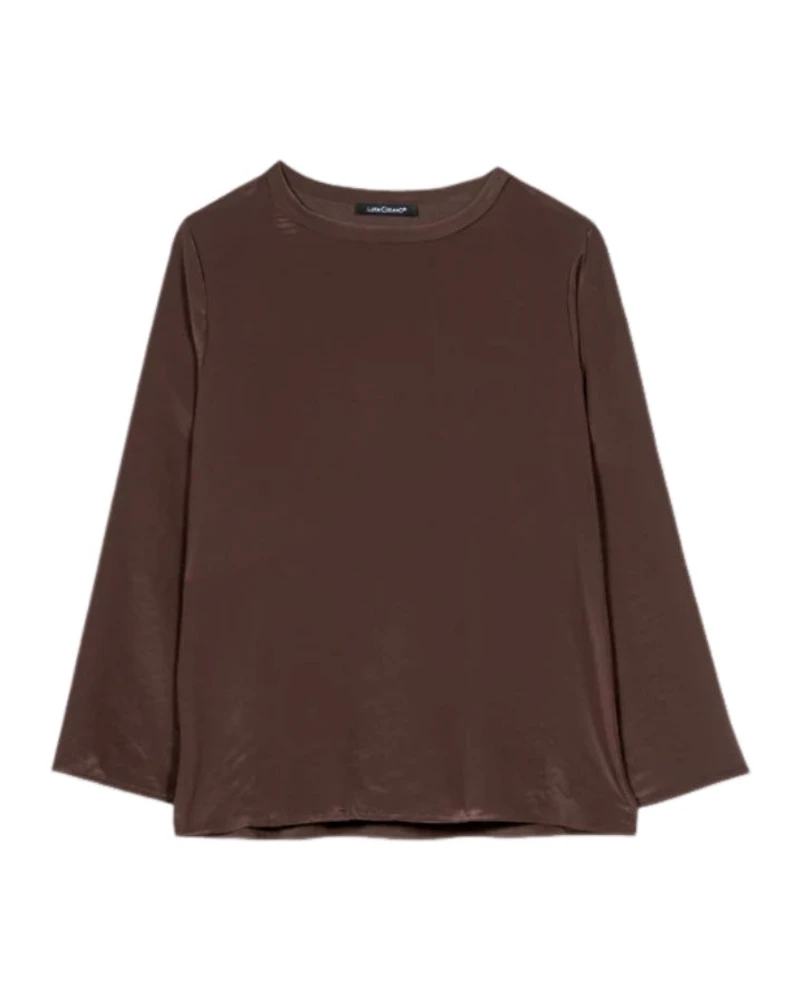 Luisa Cerano Crushed Mixed Media Top