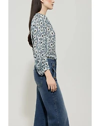 Luisa Cerano Daisy Print Blouse