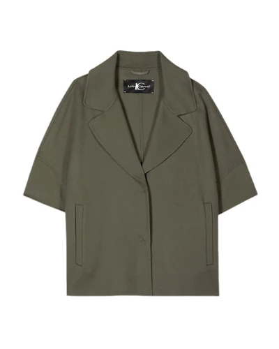 Luisa Cerano Double Face Wool Cape