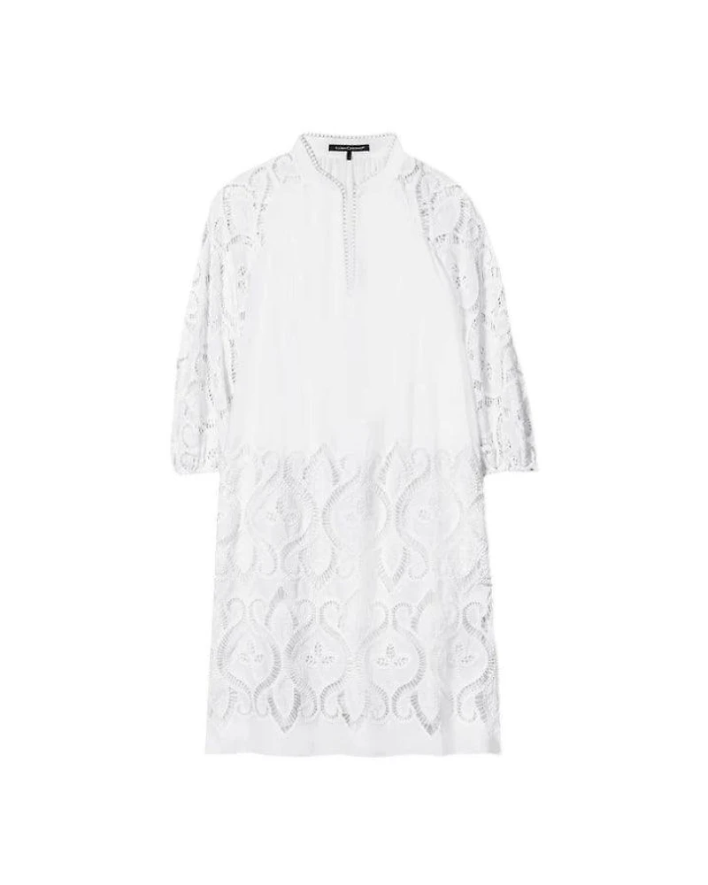 Luisa Cerano Eyelet Embroidery Dress