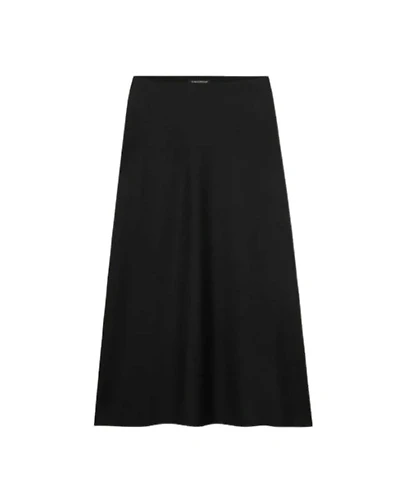 Luisa Cerano Felted Wool A-Line Skirt