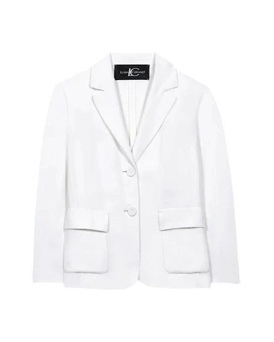 Luisa Cerano Linen Blend Two Button Blazer