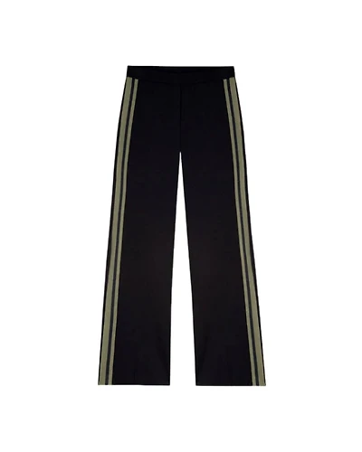 Luisa Cerano Pull On Side Stripe Ponte Track Pant