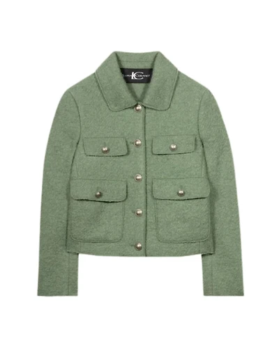 Luisa Cerano Short Boiled Wool Jacket