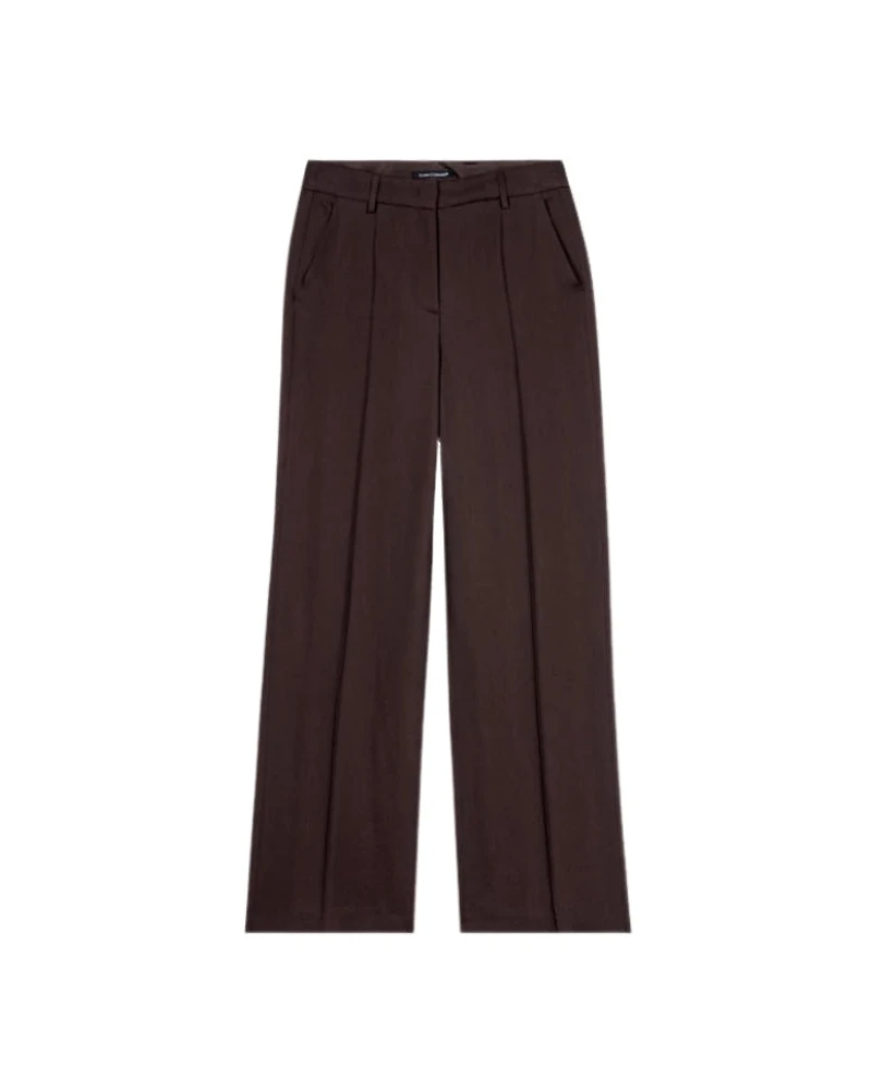 Luisa Cerano Straight Wide Leg Trousers