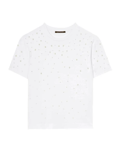 Luisa Cerano Pearl Studded Tee
