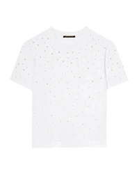 Luisa Cerano Pearl Studded Tee