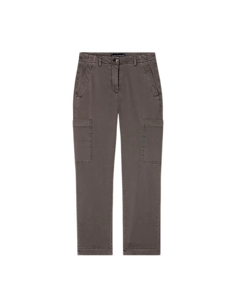 Luisa Cerano High Stretch Tappered Denim Cargo Pant