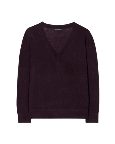 Luisa Cerano Fine Wool Silk V-Neck Sweater