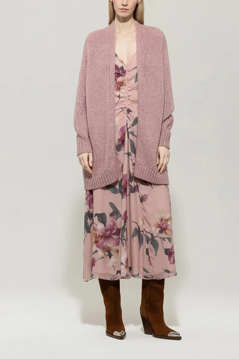 Luisa Cerano Long Alpaca Cardigan