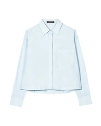 Luisa Cerano Sky Blue Cotton Shirt