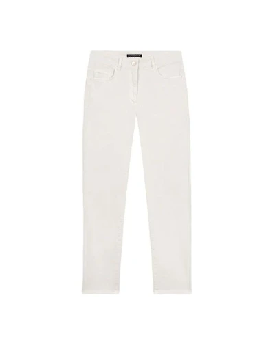 Luisa Cerano Cream Brushed Cotton Pant