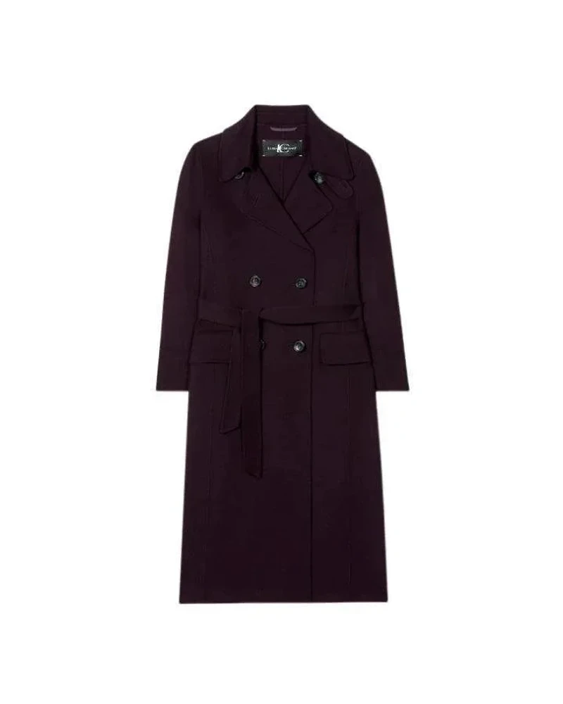 Luisa Cerano Double Face Wool Trench Coat