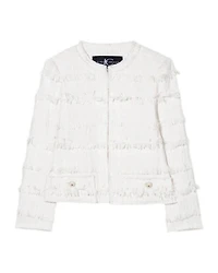 Luisa Cerano Fringed Tweed Jacket