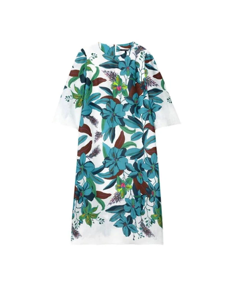 Luisa Cerano Hawaiian Floral Dress