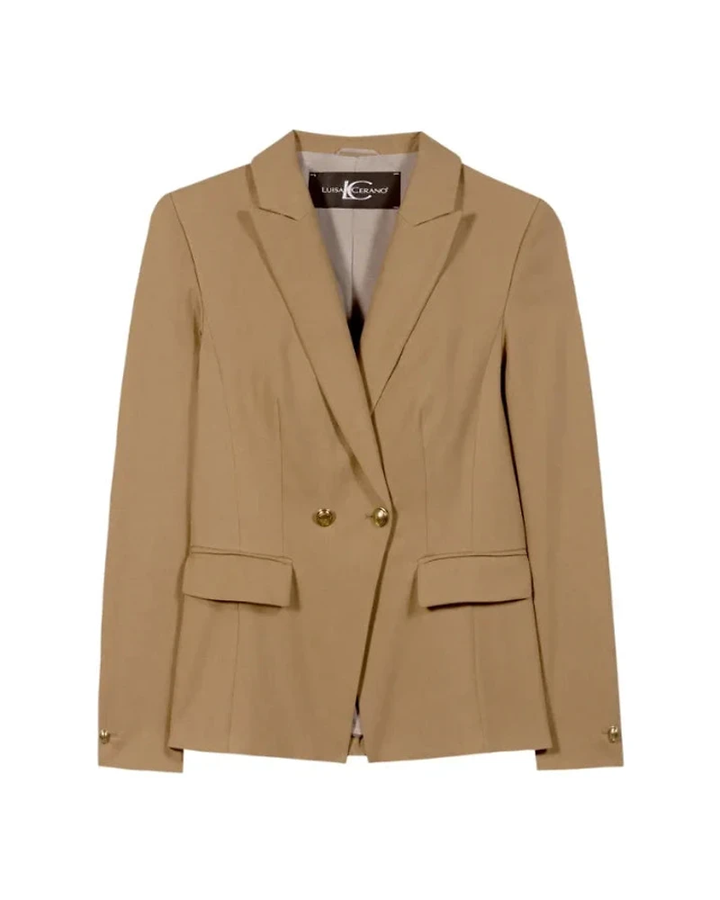 Luisa Cerano Two-Button Double Breasted Blazer