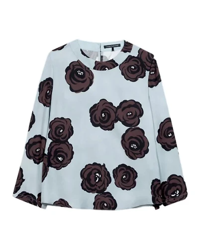 Luisa Cerano Large Flower Blouse