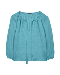 Luisa Cerano Turquoise Linen Sweater