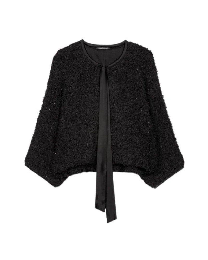 Luisa Cerano Fringe Tweed Cardigan