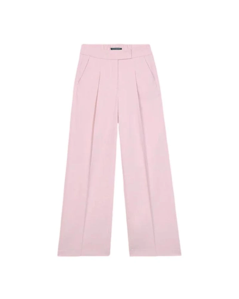 Luisa Cerano Pleated Twill Wide Leg Pant