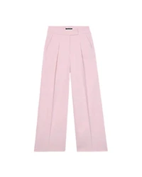 Luisa Cerano Pleated Twill Wide Leg Pant