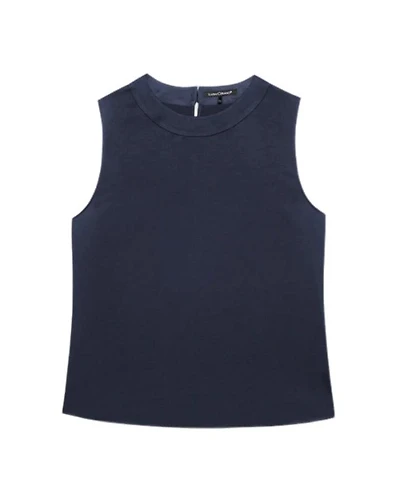 Luisa Cerano Flowing Satin Sleeveless Top