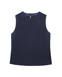 Luisa Cerano Flowing Satin Sleeveless Top