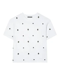 Luisa Cerano Knit Tee With Jewels