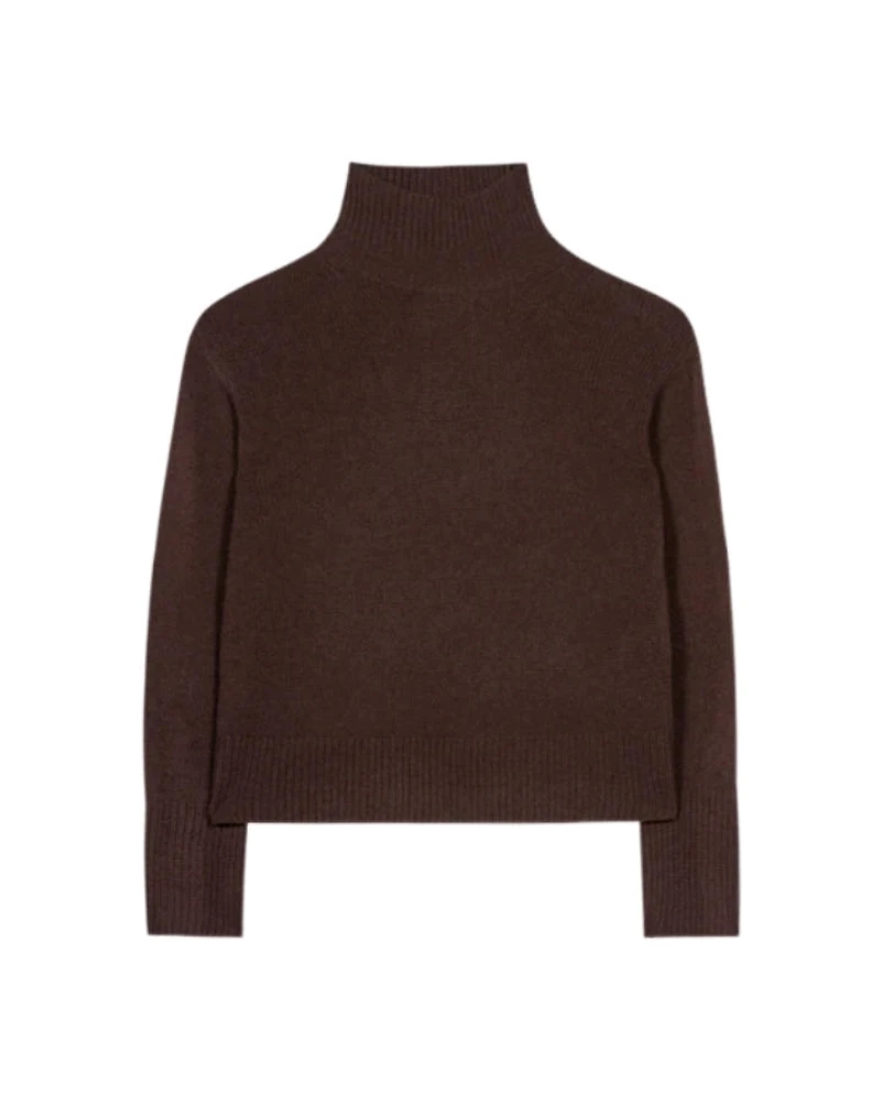 Luisa Cerano Short Length Cashmere Turtleneck