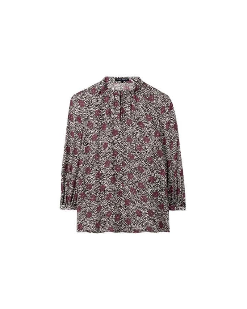 Luisa Cerano Spotted Floral Blouse