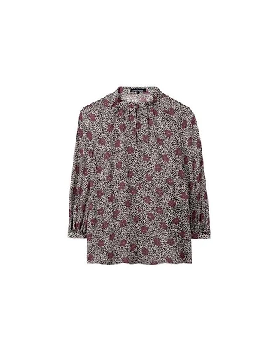 Luisa Cerano Spotted Floral Blouse