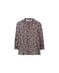 Luisa Cerano Spotted Floral Blouse