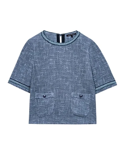 Luisa Cerano Vintage Tweed Top