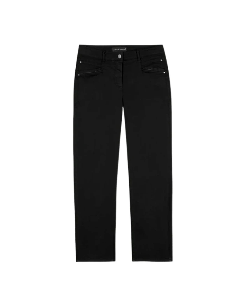 Luisa Cerano Straight Cut Brushed Pant