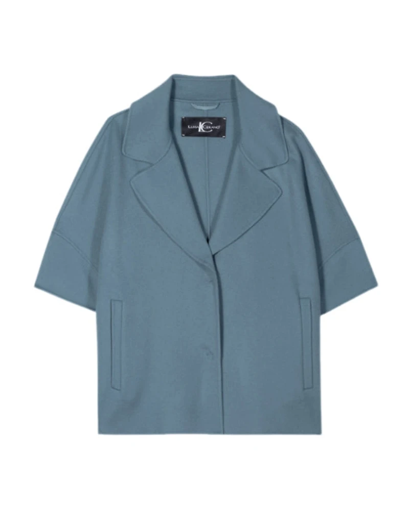 Luisa Cerano Double Face Wool Cape