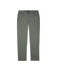 Luisa Cerano Straight Brushed Cotton Pant